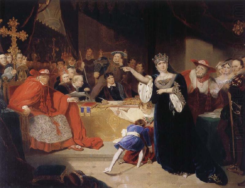 The Court for the Trial of Queen Katharine, George Henry Harlow